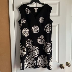 Rose detail dress